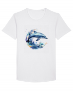 Sweet dolfin Tricou mânecă scurtă guler larg Bărbat Skater