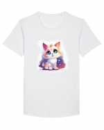 Sweet cat Tricou mânecă scurtă guler larg Bărbat Skater