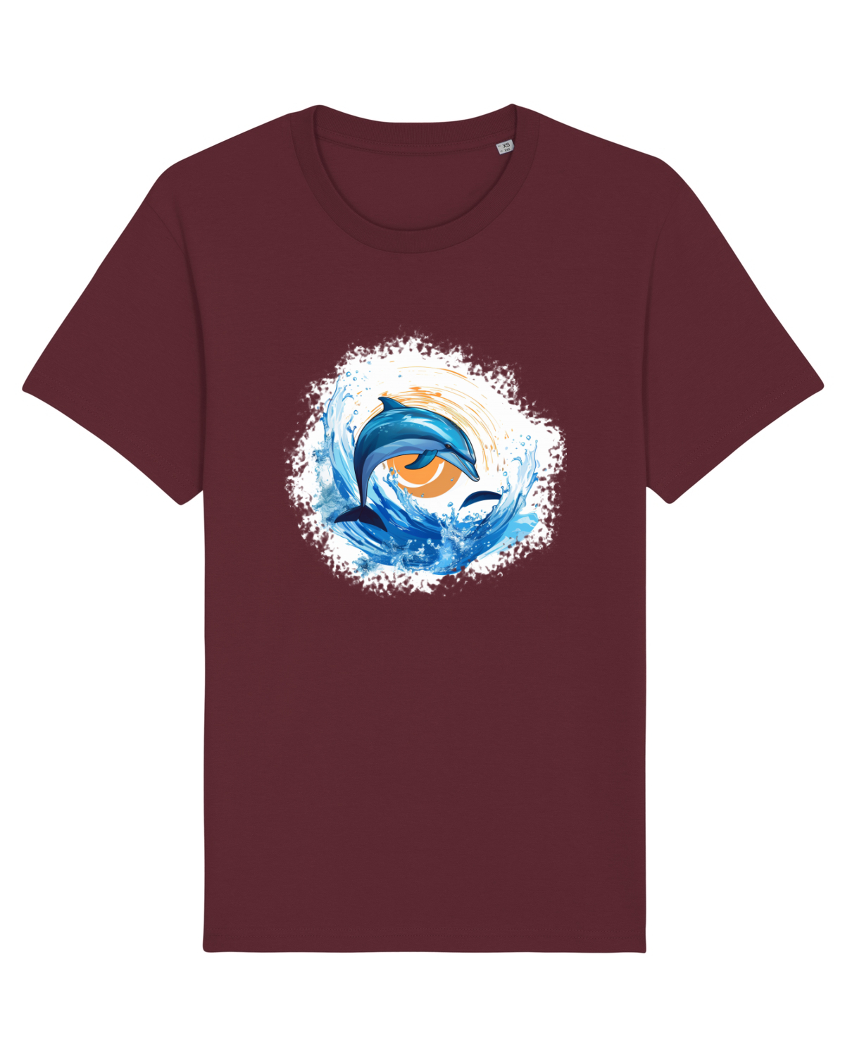 Tricou mânecă scurtă Unisex Rocker Burgundy
