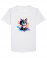 Sweet cat Tricou mânecă scurtă guler larg Bărbat Skater