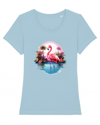 Sweet flamingo Sky Blue