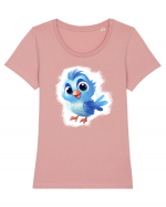 Sweet bird Tricou mânecă scurtă guler larg fitted Damă Expresser