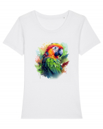 Sweet bird Tricou mânecă scurtă guler larg fitted Damă Expresser