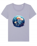 Underwater  Tricou mânecă scurtă guler larg fitted Damă Expresser