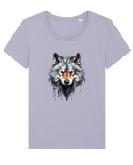 Dream Wolf Tricou mânecă scurtă guler larg fitted Damă Expresser