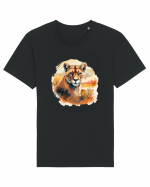 Lion Tricou mânecă scurtă Unisex Rocker