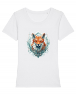 Dream Fox Tricou mânecă scurtă guler larg fitted Damă Expresser