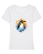 Penguin  splash Tricou mânecă scurtă guler larg fitted Damă Expresser