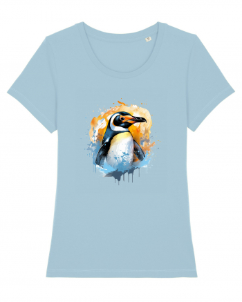 Penguin  splash Sky Blue