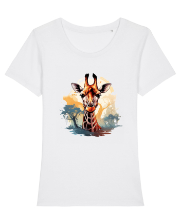 Savana Giraffe  White