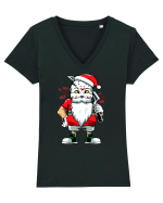 ANOTHER SANTA Tricou mânecă scurtă guler V Damă Evoker