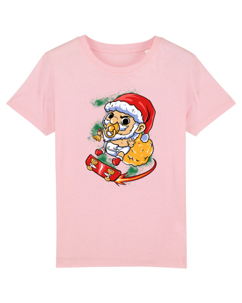 BABY SANTA SKATEBOARDER Cotton Pink
