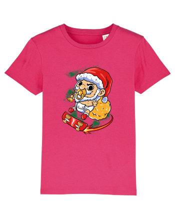 BABY SANTA SKATEBOARDER Raspberry
