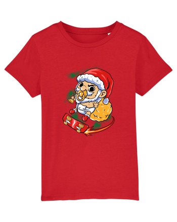 BABY SANTA SKATEBOARDER Red