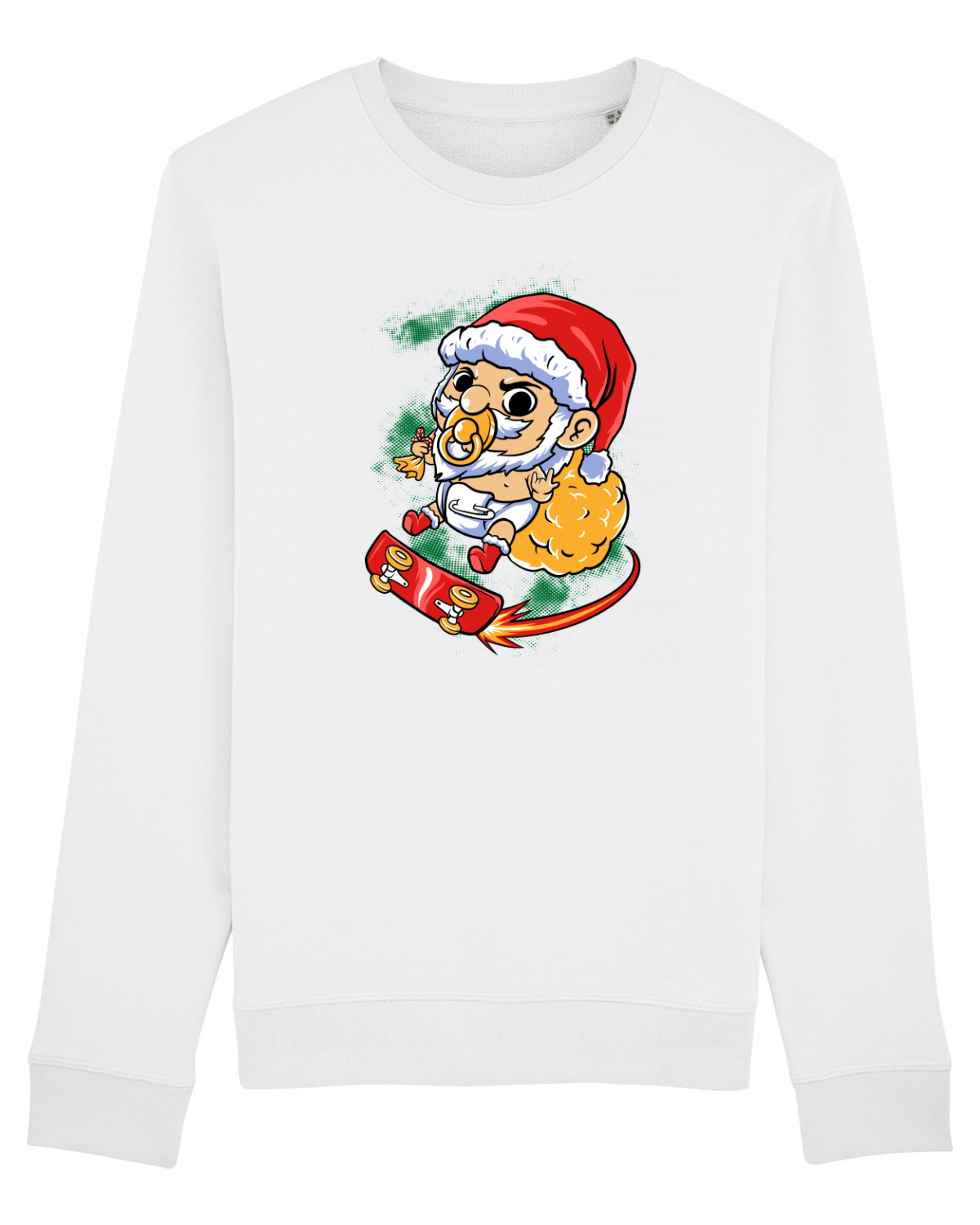 Bluză mânecă lungă Unisex Rise White