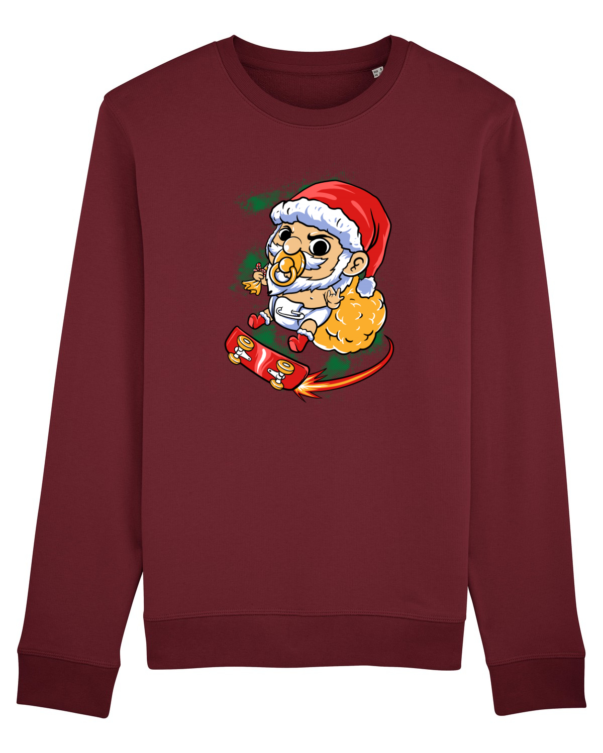 Bluză mânecă lungă Unisex Rise Burgundy