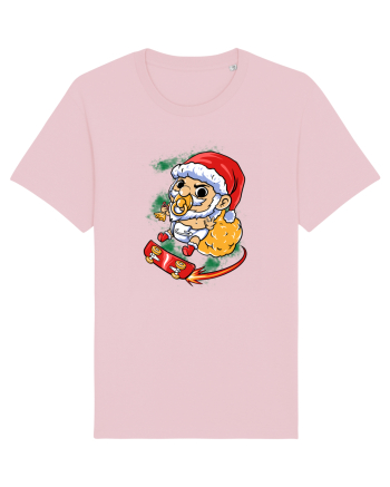 BABY SANTA SKATEBOARDER Cotton Pink
