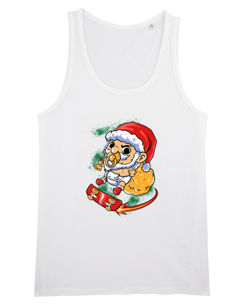 BABY SANTA SKATEBOARDER White