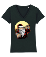 BADASS SANTA Tricou mânecă scurtă guler V Damă Evoker