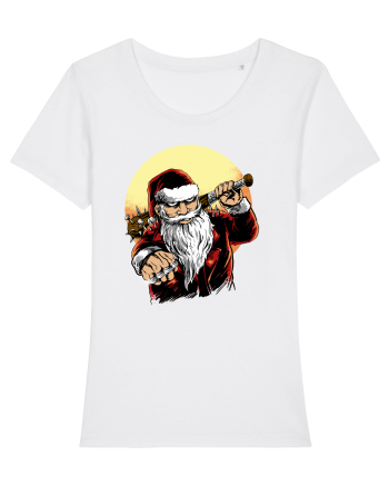 BADASS SANTA White
