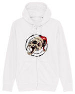 BLOODY SCREAMING SANTA Hanorac cu fermoar Unisex Connector