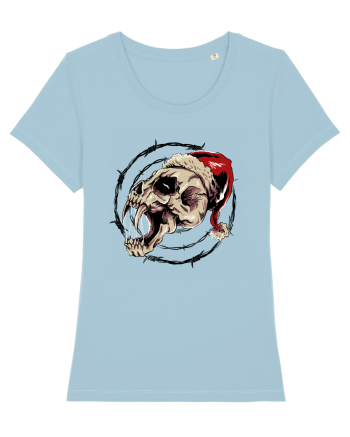 BLOODY SCREAMING SANTA Sky Blue