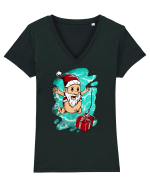 SANTA'S DEEP SURPRIZE Tricou mânecă scurtă guler V Damă Evoker