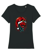 DEVIL SANTA Tricou mânecă scurtă guler larg fitted Damă Expresser