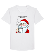 Santa needs coffee Tricou mânecă scurtă guler larg Bărbat Skater