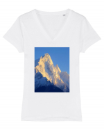 Mountain addiction Tricou mânecă scurtă guler V Damă Evoker