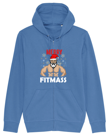 Merry Fitmas Holiday Workout T-Shirt Bright Blue