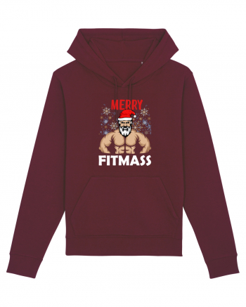 Merry Fitmas Holiday Workout T-Shirt Burgundy