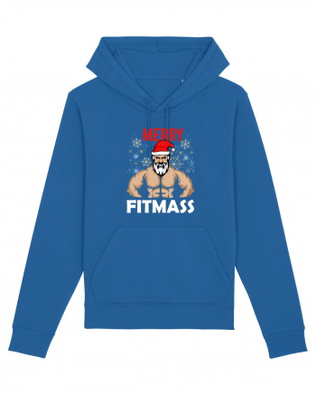 Merry Fitmas Holiday Workout T-Shirt Royal Blue