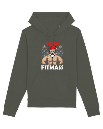 Merry Fitmas Holiday Workout T-Shirt Khaki