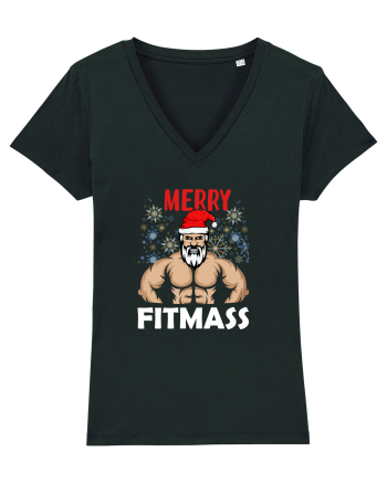 Merry Fitmas Holiday Workout T-Shirt Black