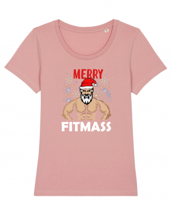 Merry Fitmas Holiday Workout T-Shirt Canyon Pink