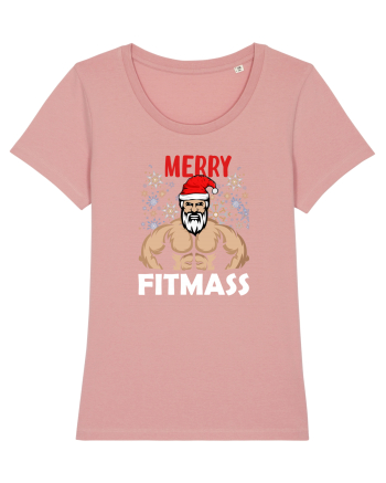 Merry Fitmas Holiday Workout T-Shirt Canyon Pink