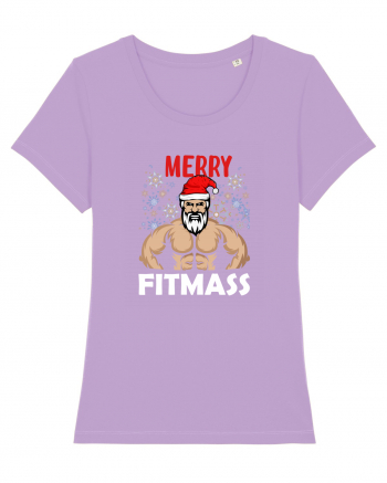 Merry Fitmas Holiday Workout T-Shirt Lavender Dawn