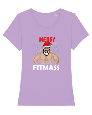 Merry Fitmas Holiday Workout T-Shirt Lavender Dawn