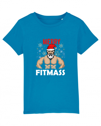 Merry Fitmas Holiday Workout T-Shirt Azur