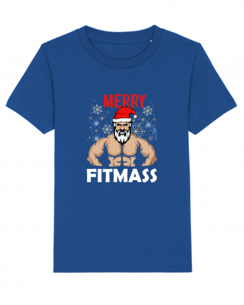 Merry Fitmas Holiday Workout T-Shirt Majorelle Blue