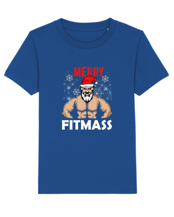 Merry Fitmas Holiday Workout T-Shirt Majorelle Blue