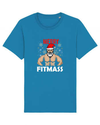Merry Fitmas Holiday Workout T-Shirt Azur