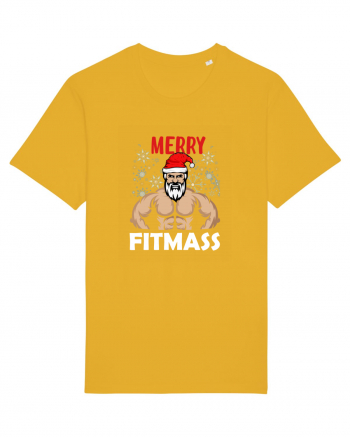 Merry Fitmas Holiday Workout T-Shirt Spectra Yellow
