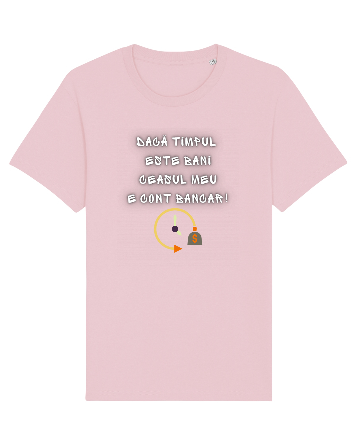 Tricou mânecă scurtă Unisex Rocker Cotton Pink