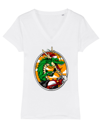 SANTA DRAGON RIDER White