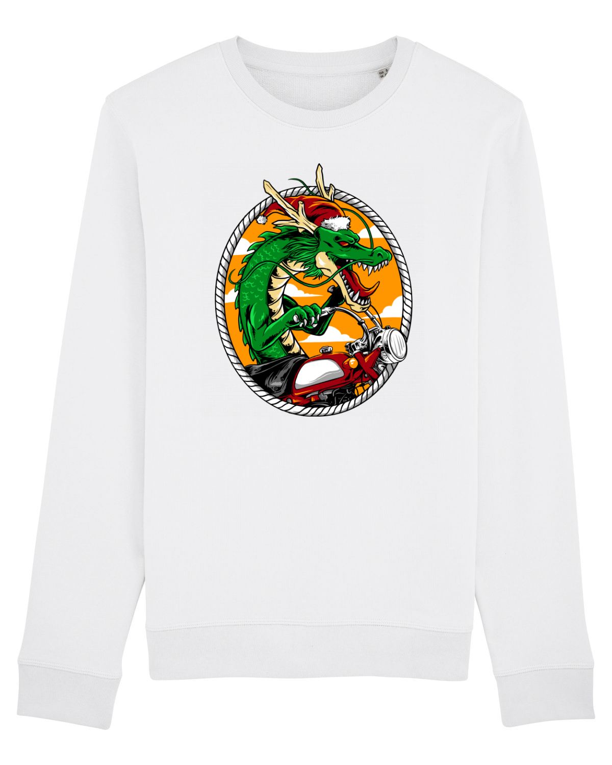 Bluză mânecă lungă Unisex Rise White