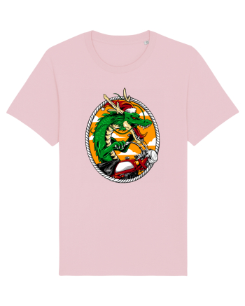 SANTA DRAGON RIDER Cotton Pink