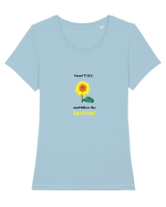 Stand tall Tricou mânecă scurtă guler larg fitted Damă Expresser