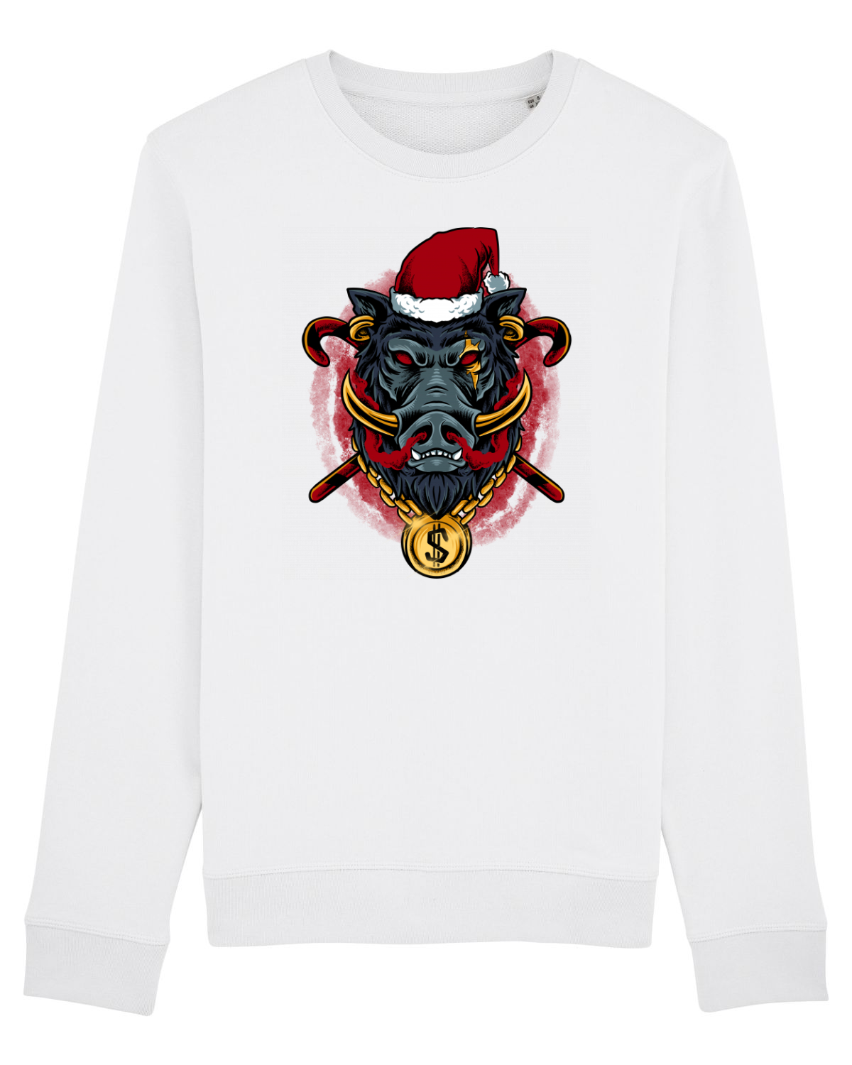 Bluză mânecă lungă Unisex Rise White